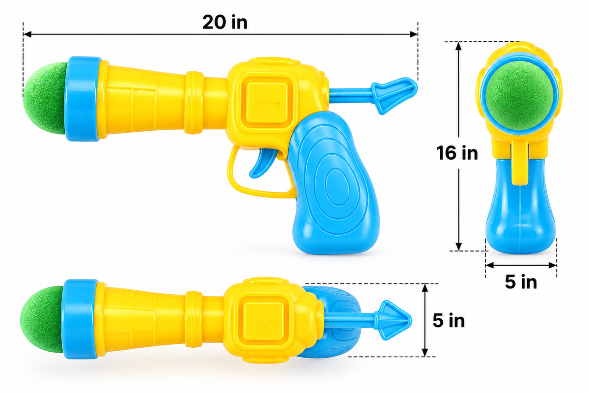 Cat Hairball Launcher Toy Gun(with 30 balls)