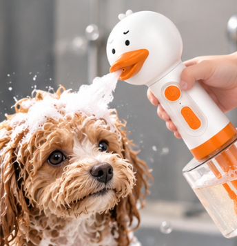 Little White Duck Pet Foam Dispenser / Bath Foam Maker: