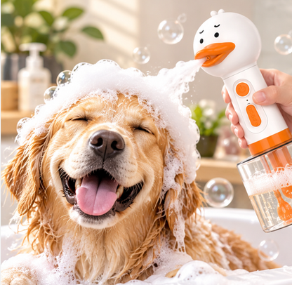 Little White Duck Pet Foam Dispenser / Bath Foam Maker: