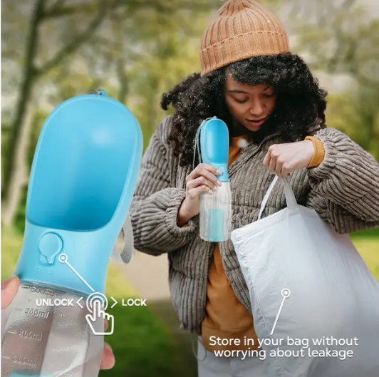 BPA-free 3-in-1 pet water bottle