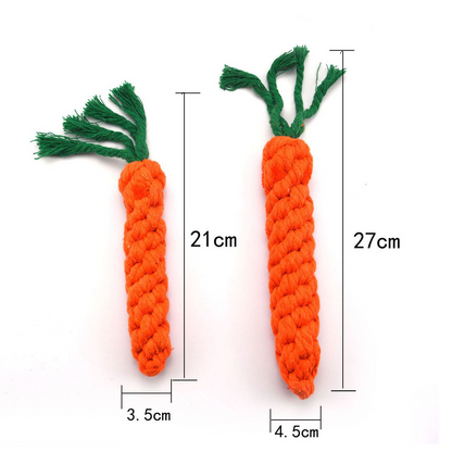Carrot Rope Dog Toy