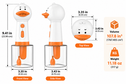 Little White Duck Pet Foam Dispenser / Bath Foam Maker: