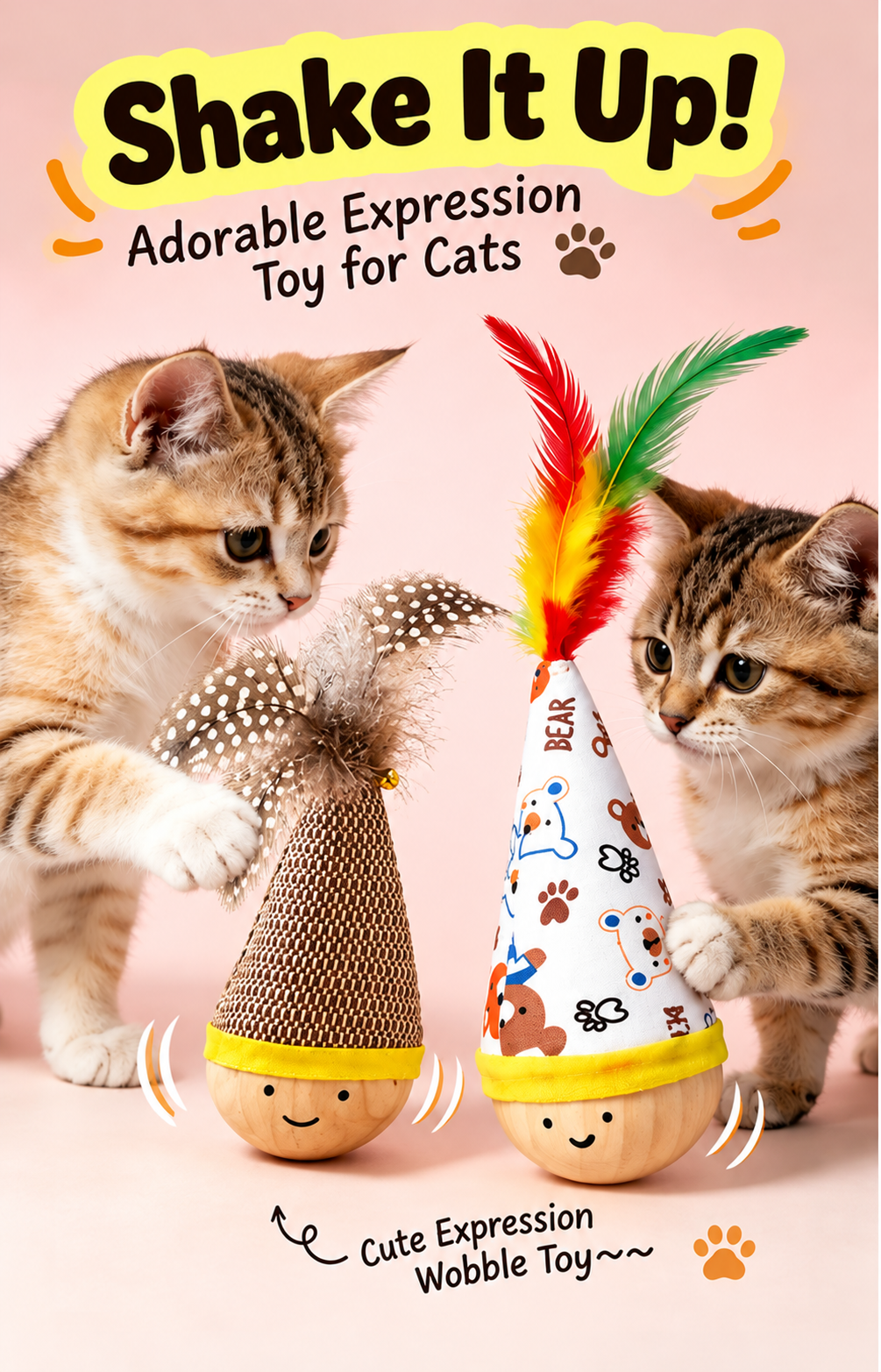 Interactive Wobble Cat Toy