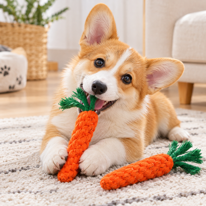 Carrot Rope Dog Toy
