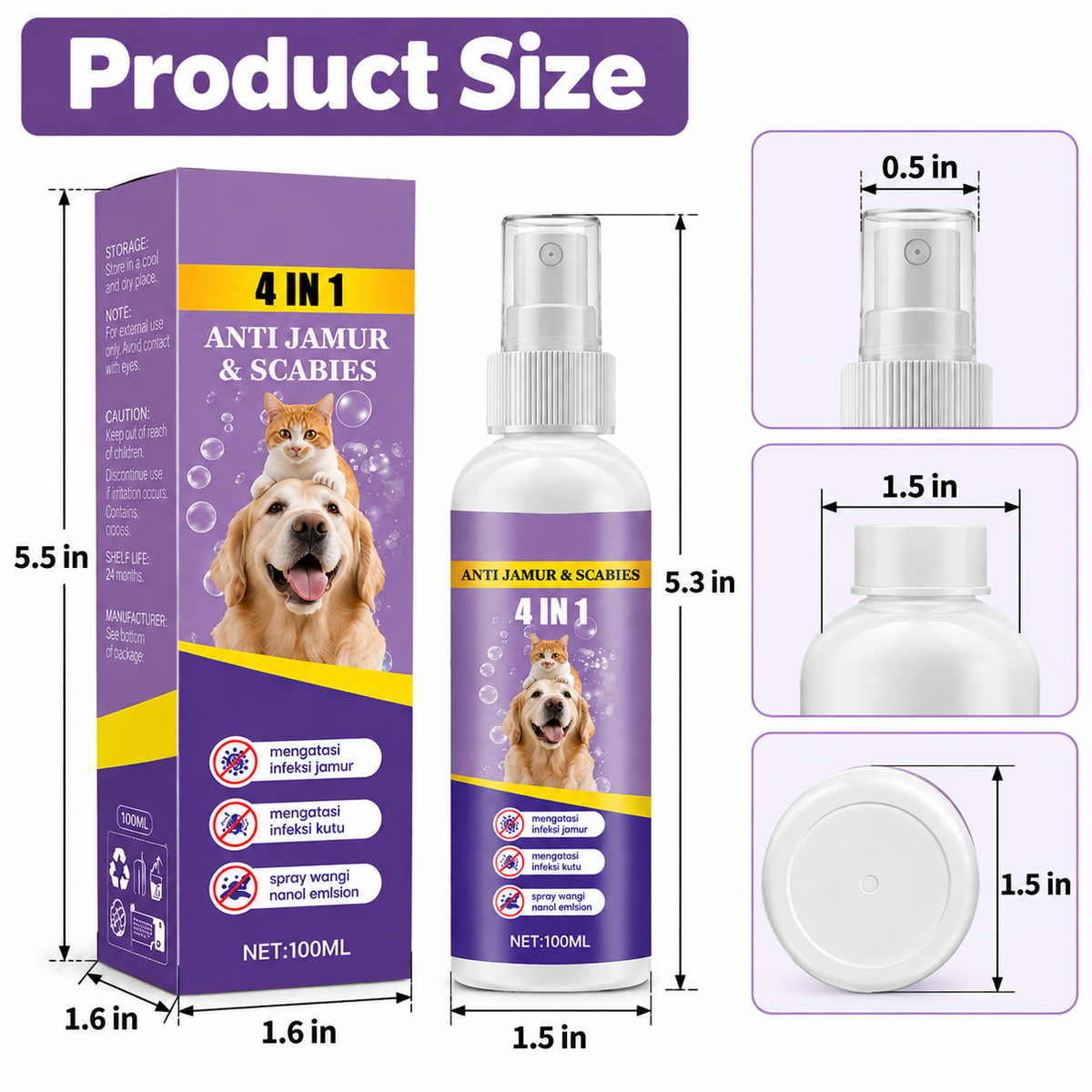 Pet Skin Soothing Spray